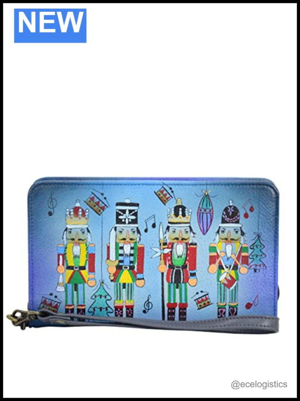 Anna by Anuschka Hand-Painted Genuine Leather Clutch Wallet